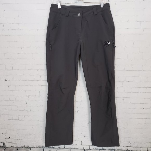 Mammut Traleika Soft Shell Pants Size 8 Dark Gray - Picture 1 of 9